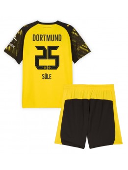 Borussia Dortmund Niklas Sule #25 Replika Hemmakläder Barn 2025-26 Kortärmad (+ byxor)
